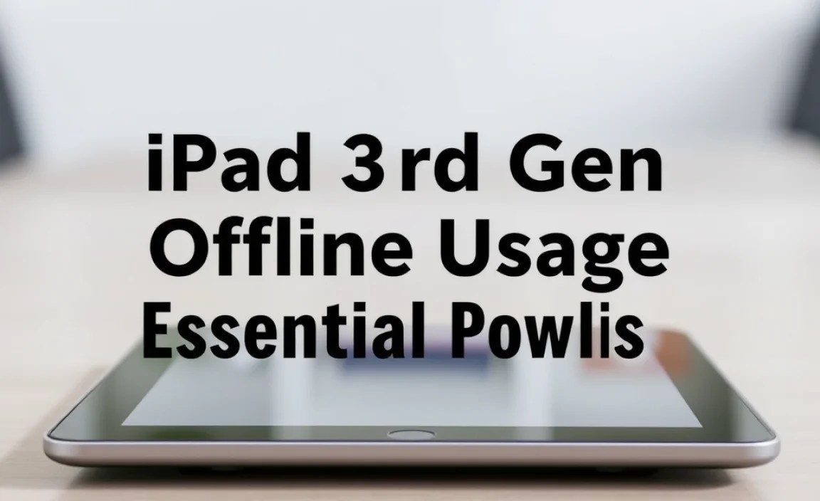 iPad 3rd Gen Offline Usage: Essential Power Tips