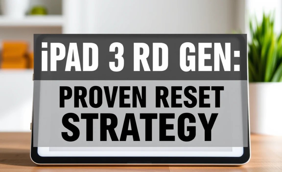 iPad 3rd Gen: Proven Reset Strategy