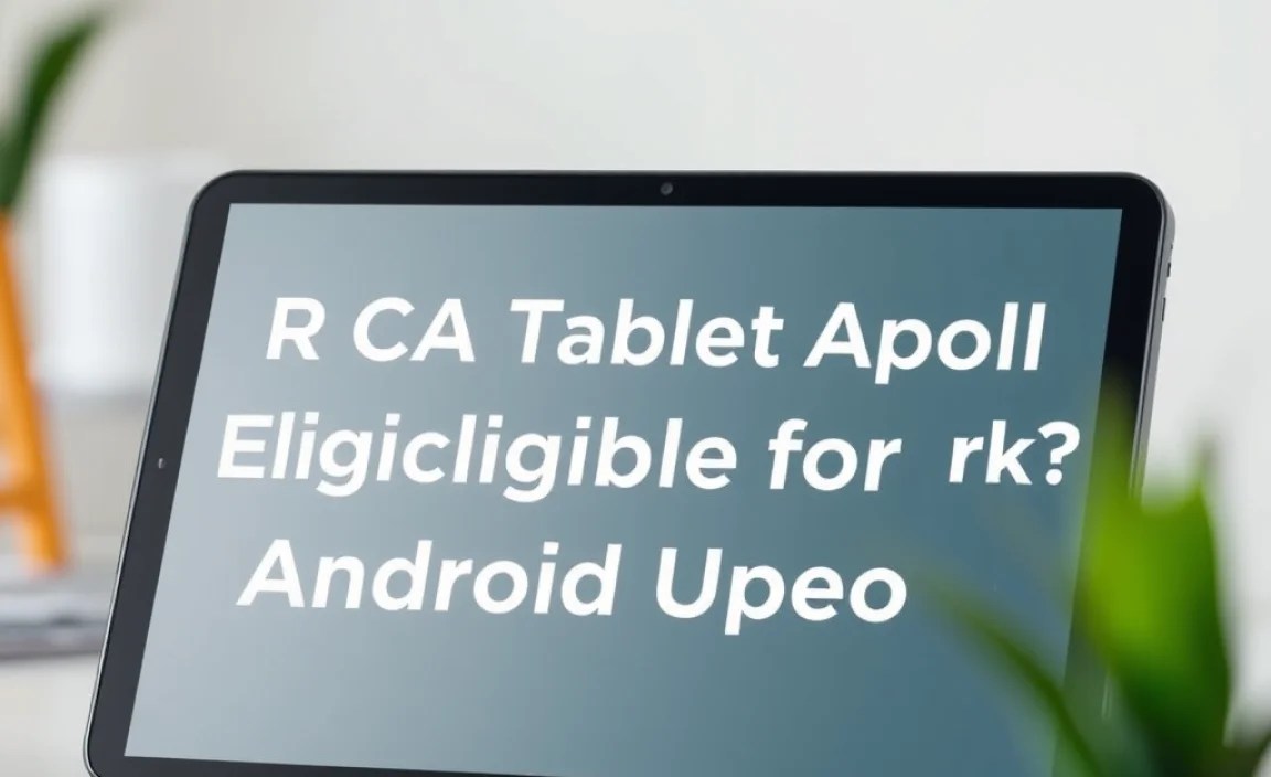 Is the RCA Tablet Apollo Eligible for Android Updates?