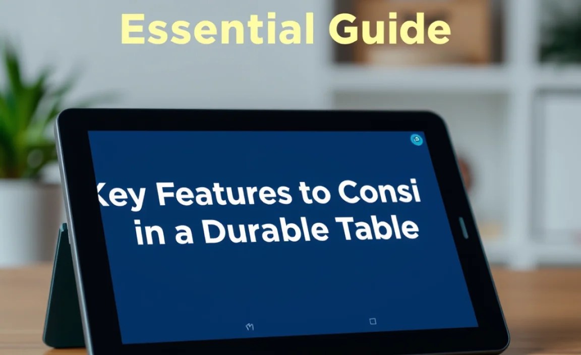 Key Features to Consider in a Durable Tablet