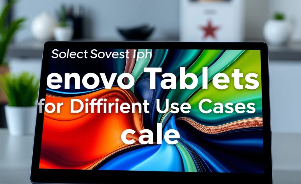 Lenovo Tablets for Different Use Cases