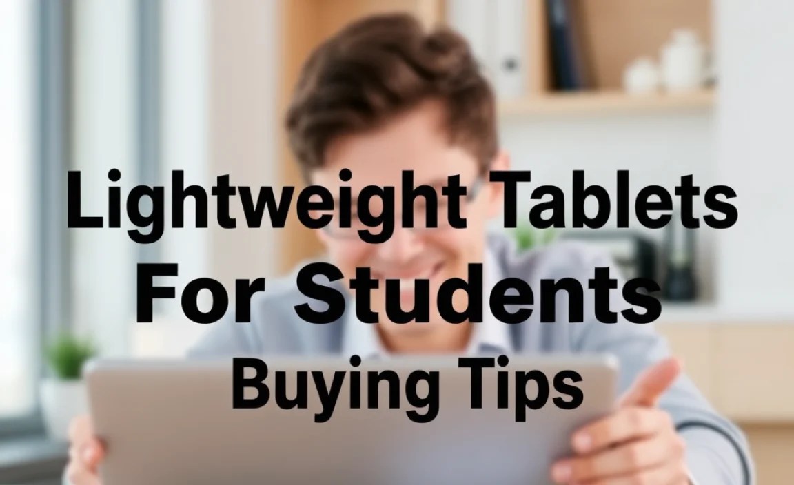 Lightweight Tablets For Students: Essential Buying Tips