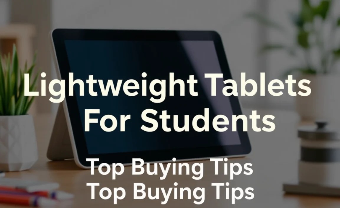 Lightweight Tablets For Students: Top Buying Tips