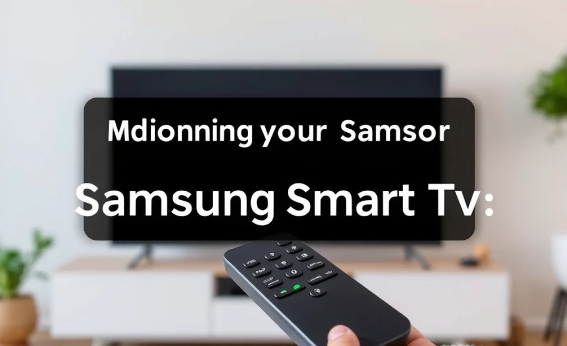 Maintaining Your Samsung Smart TV Remote
