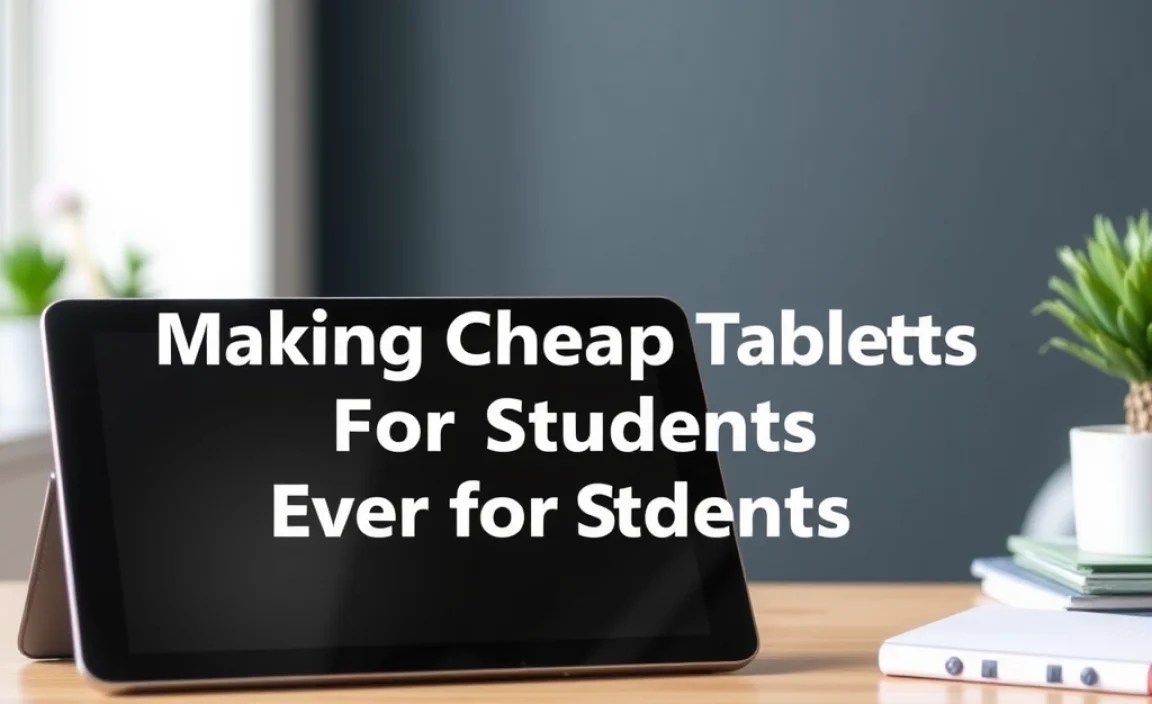 Making Cheap Tablets Even Better for Students