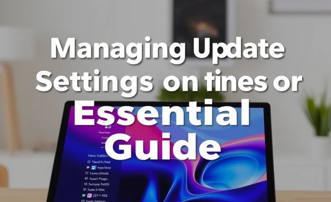 Managing Update Settings on Your Surface Go 3