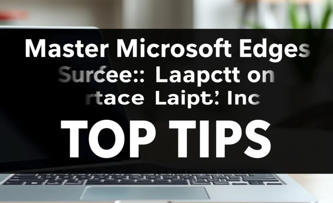 Master Microsoft Edge on Surface Laptop Studio: Top Tips