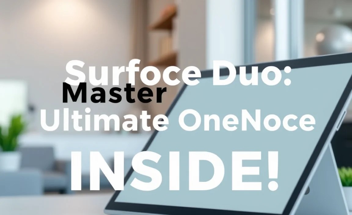 Master Surface Duo: Ultimate OneNote Guide Inside!