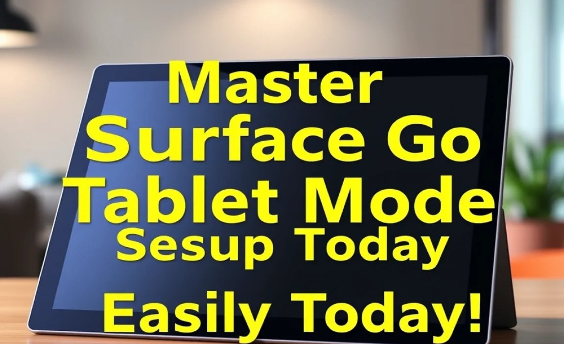 Master Surface Go Tablet Mode Setup Easily Today!