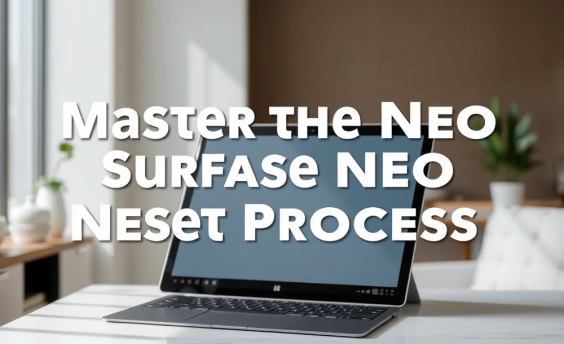 Master the Surface Neo Reset Process: Ultimate Guide