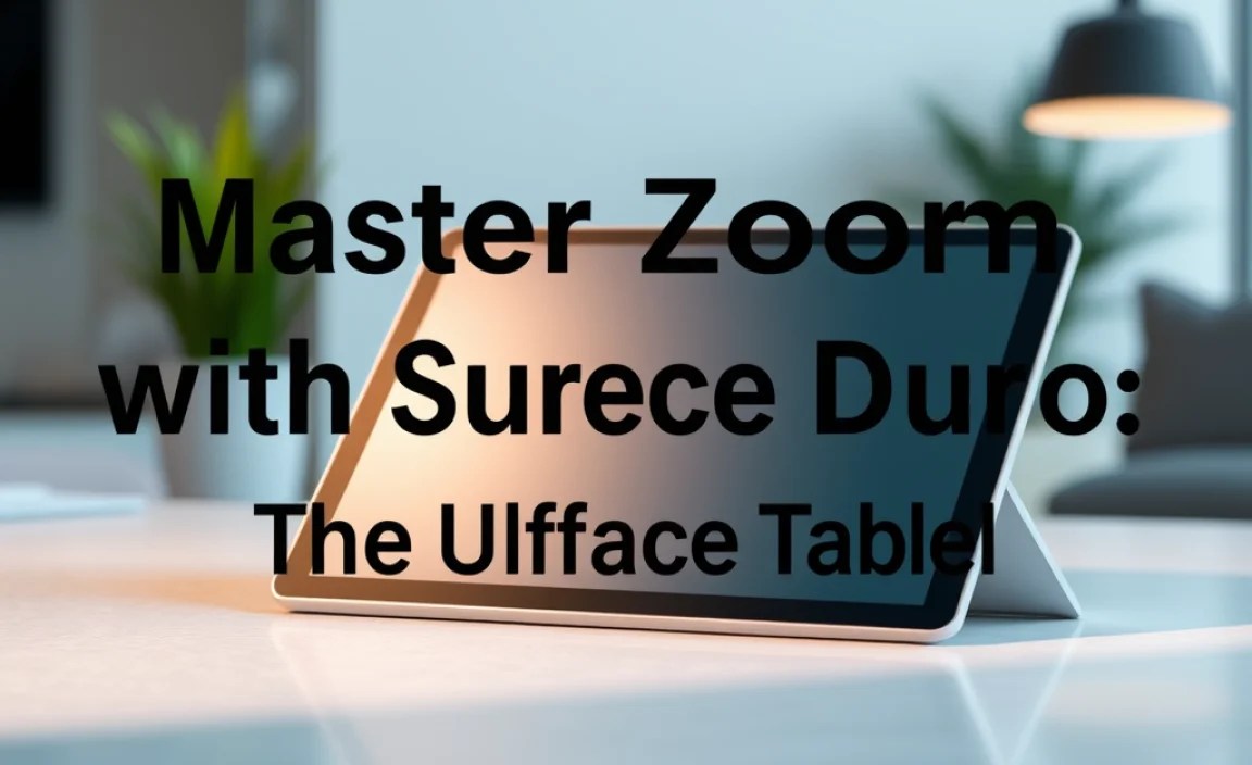 Master Zoom with Surface Duo: The Ultimate Tablet