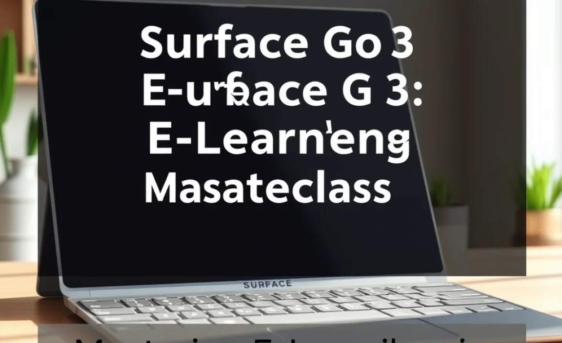 Mastering E-Learning Tasks on the Surface Go 3