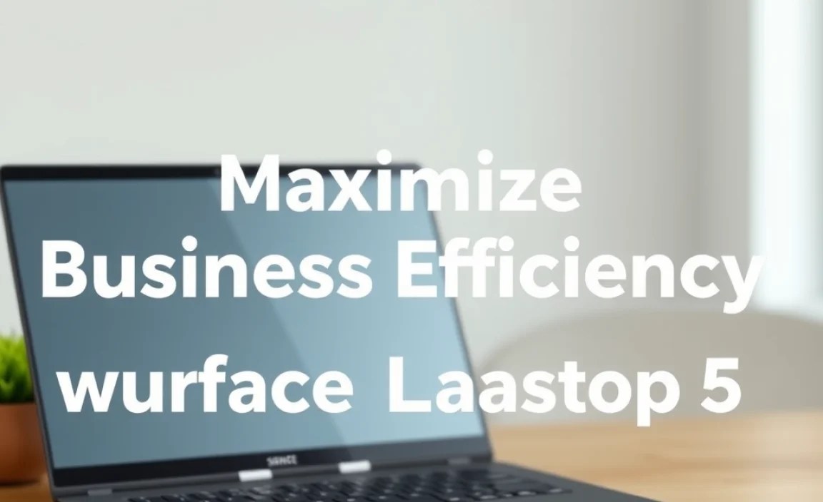 Maximize Business Efficiency with Surface Laptop 5