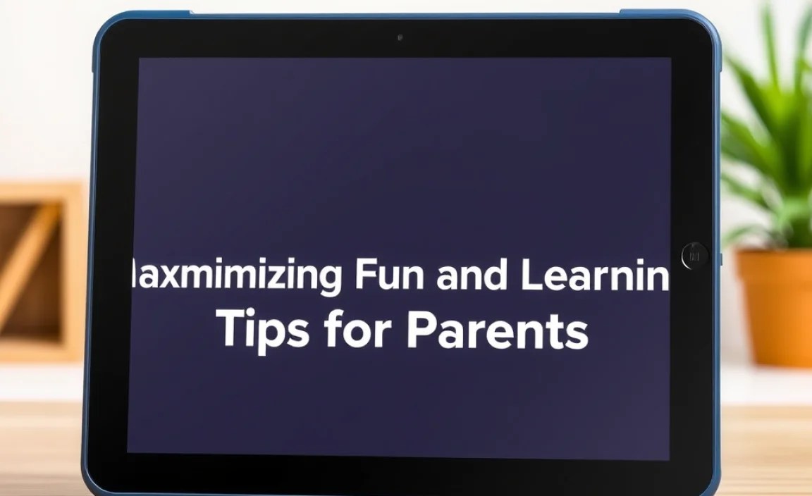 Maximizing Fun and Learning: Tips for Parents
