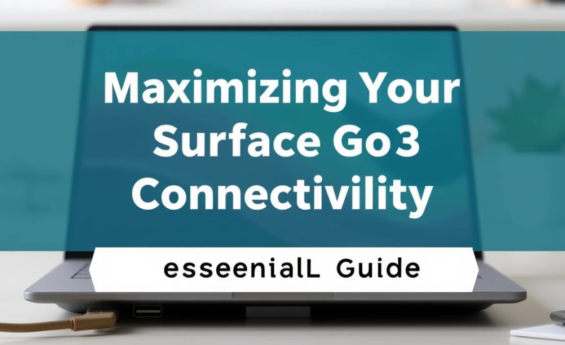 Maximizing Your Surface Go 3 Connectivity