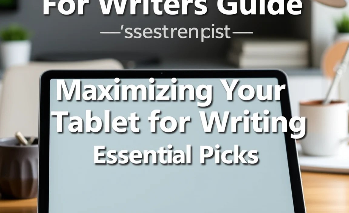 Maximizing Your Tablet for Writing