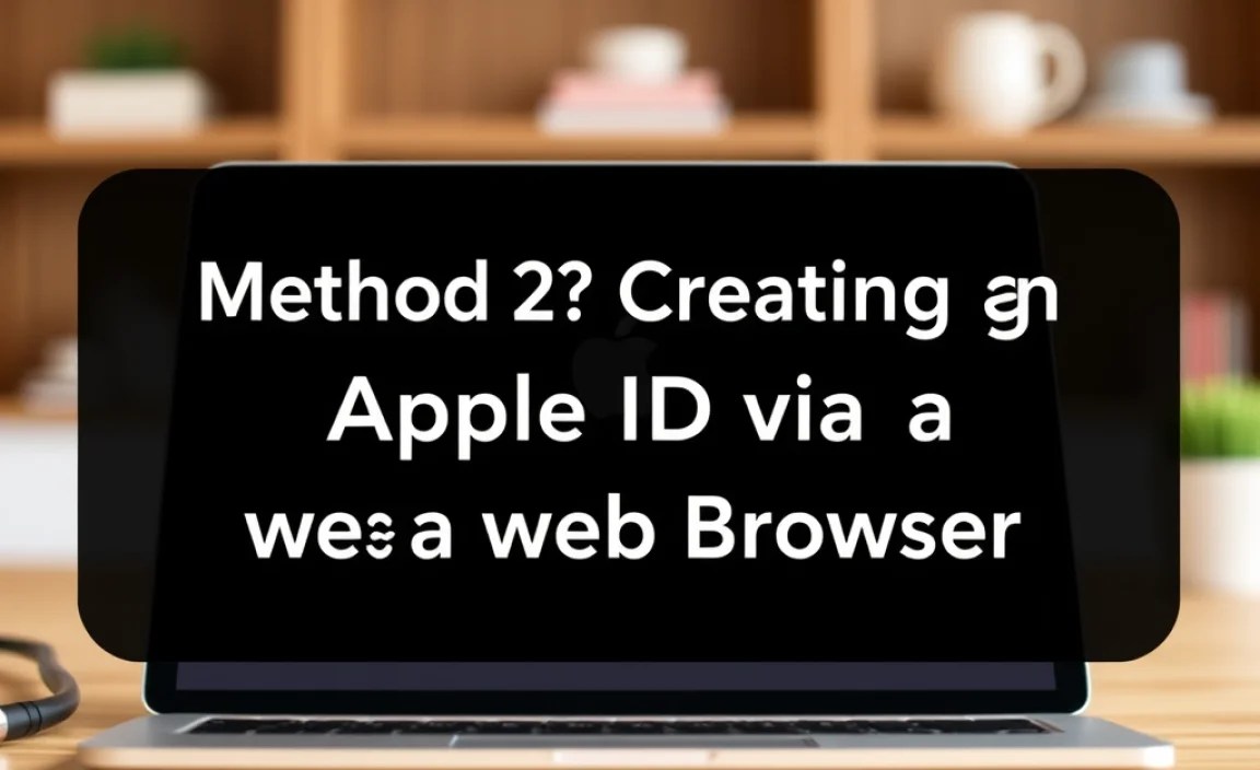Method 2: Creating an Apple ID via a Web Browser