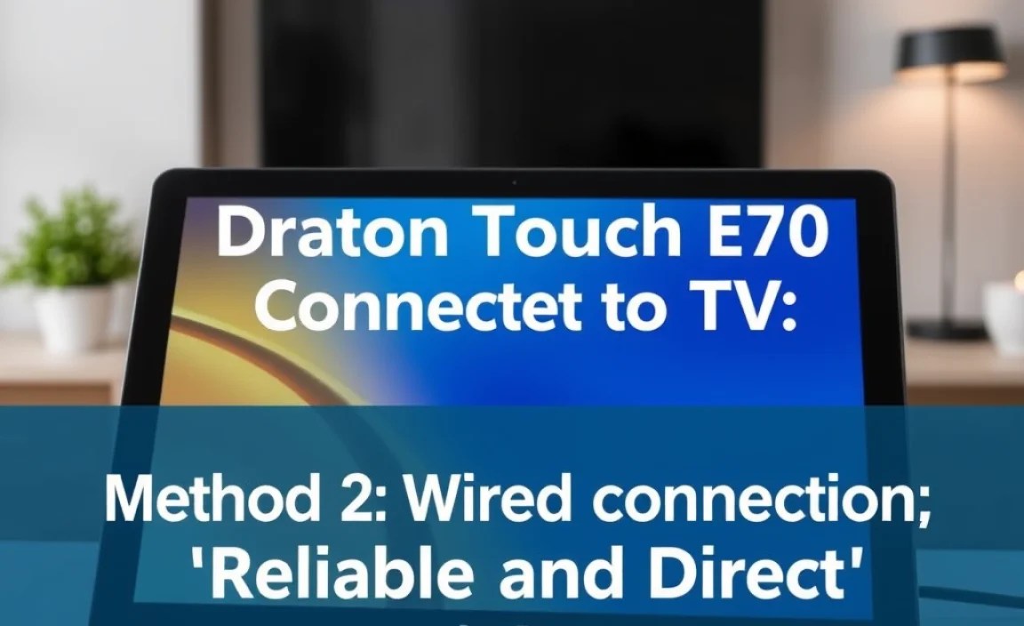 Method 2: Wired Connection – Reliable and Direct