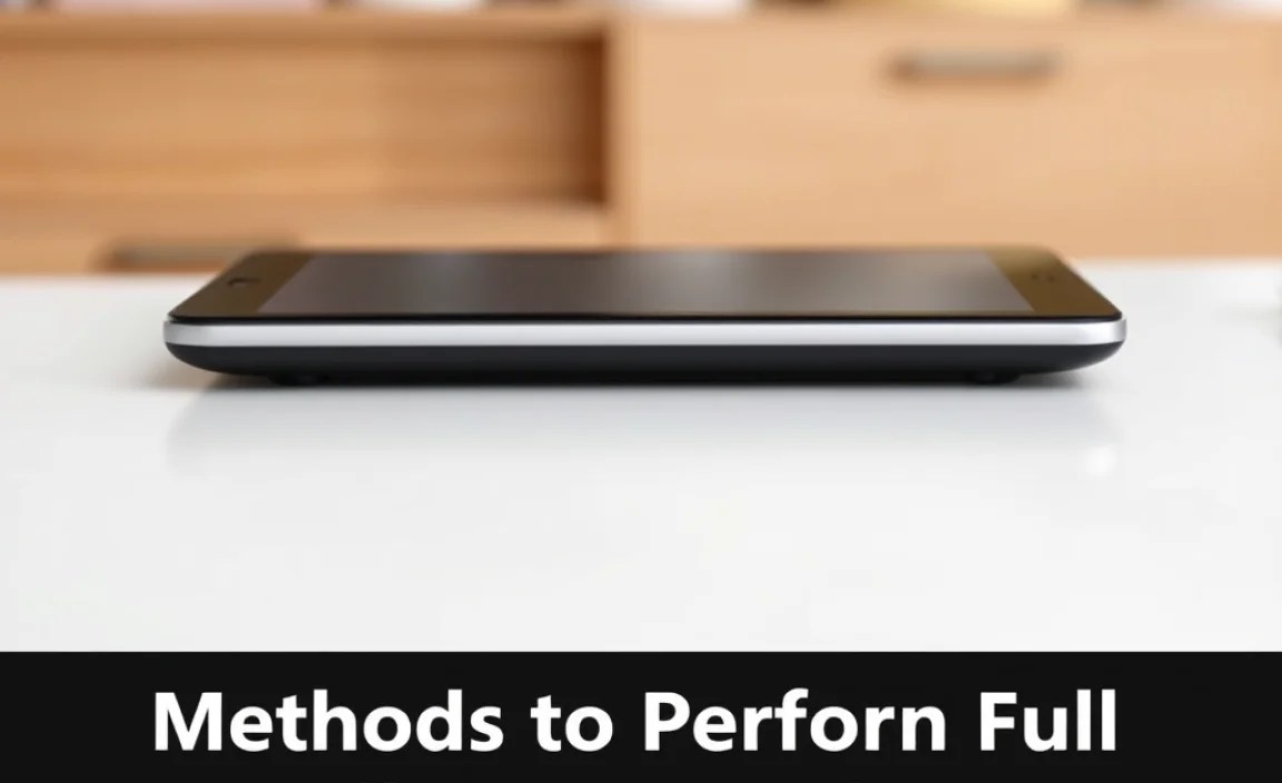 Methods to Perform a Full Reset on Asus Tablets