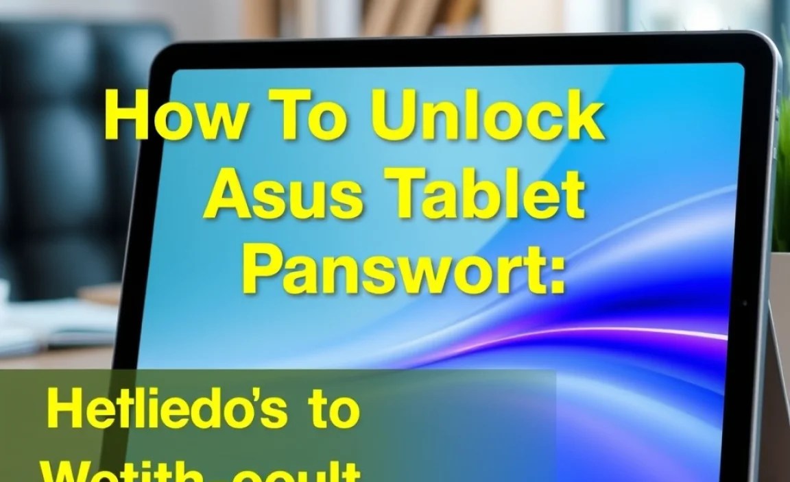 Methods to Unlock Your ASUS Tablet