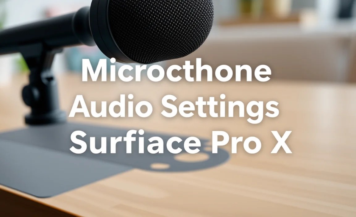 Microphone Settings on Surface Pro X