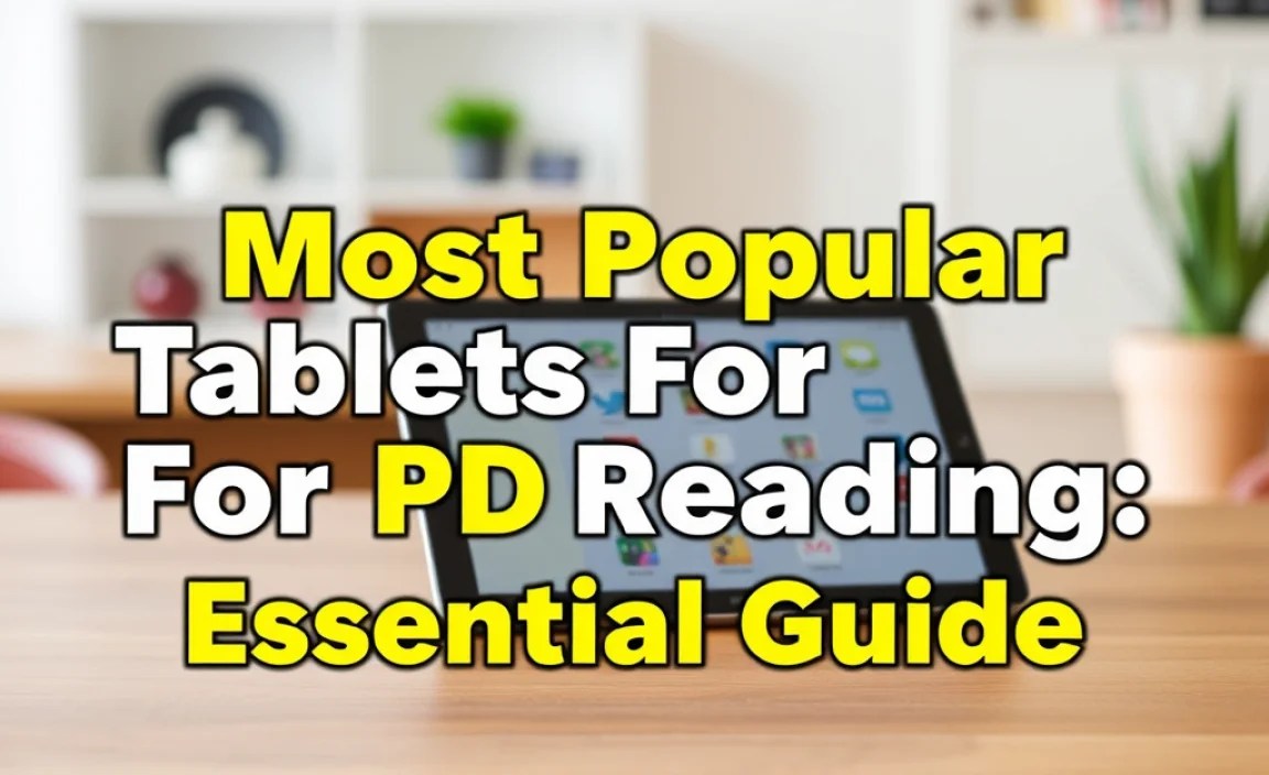 Most Popular Tablets For PDF Reading: Essential Guide
