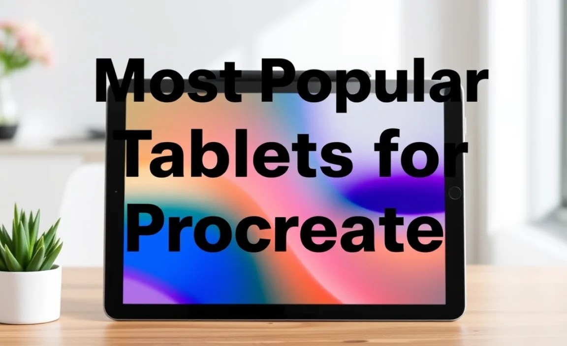 Most Popular Tablets for Procreate: Essential Picks