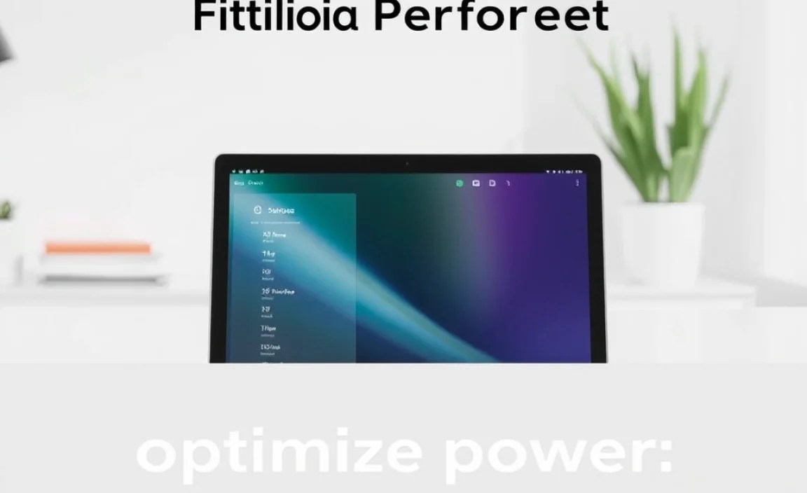 Optimize Power Settings