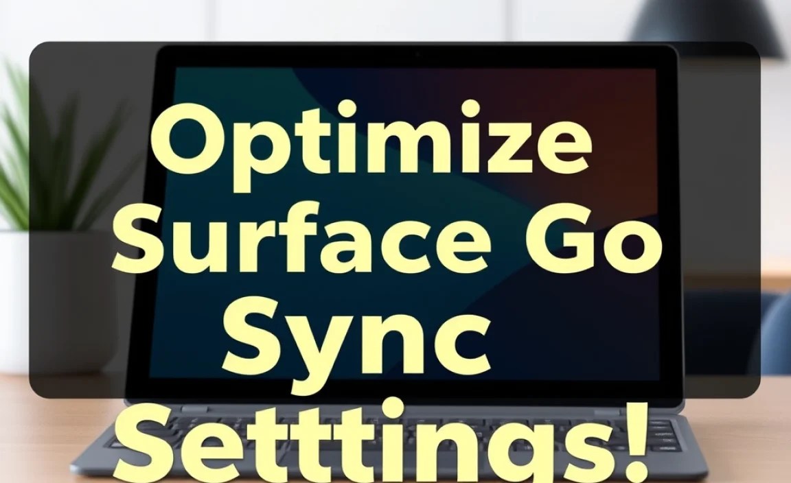 Optimize Surface Go: Master Cloud Sync Settings!