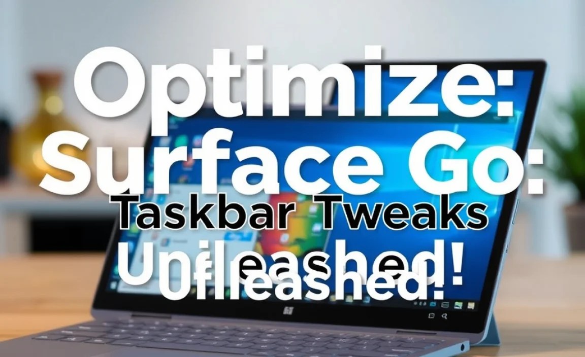 Optimize Surface Go: Taskbar Tweaks Unleashed!
