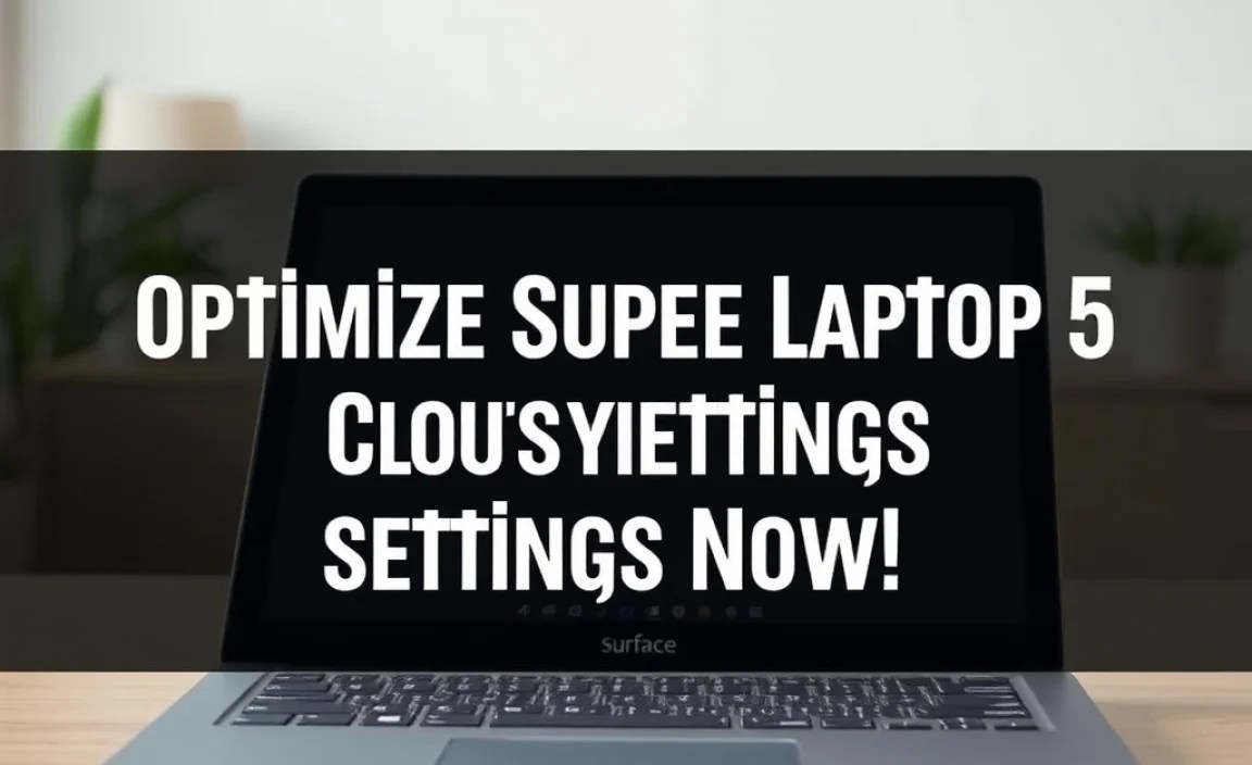 Optimize Surface Laptop 5 Cloud Sync Settings Now!