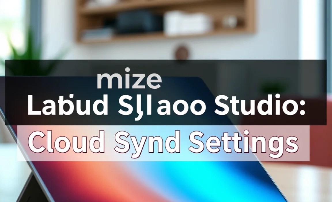 Optimize Surface Laptop Studio: Cloud Sync Settings