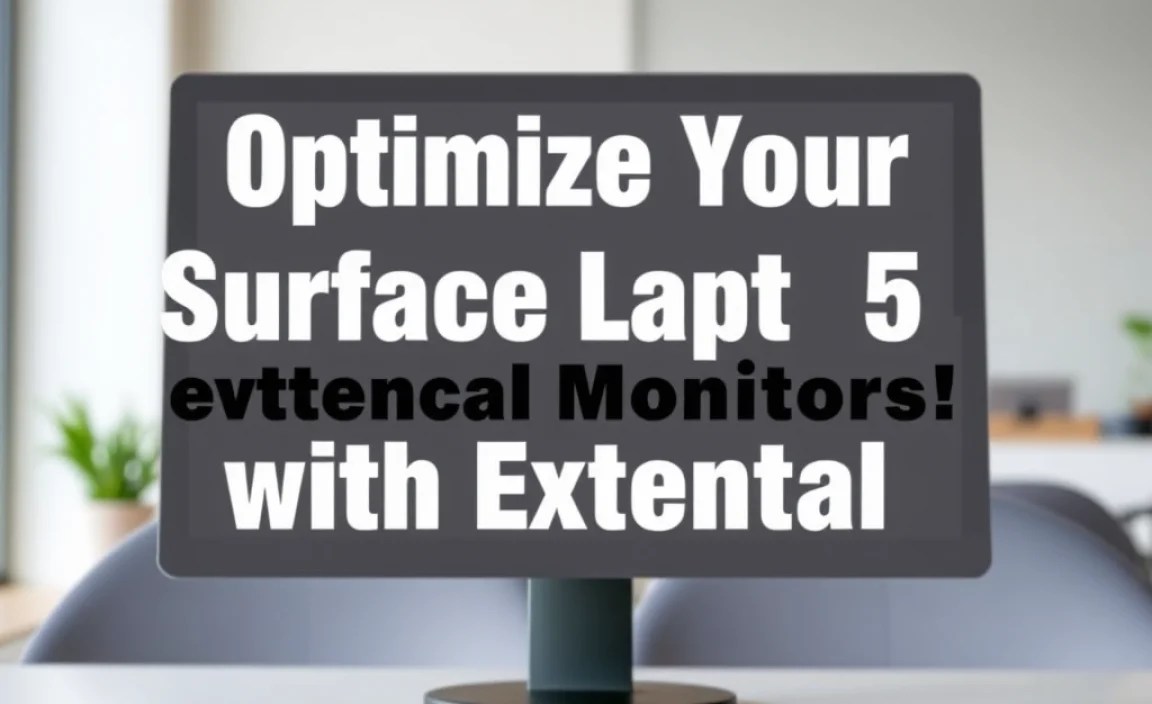 Optimize Your Surface Laptop 5 with External Monitors!