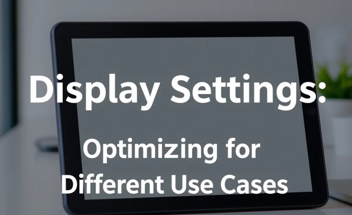 Optimizing for Different Use Cases