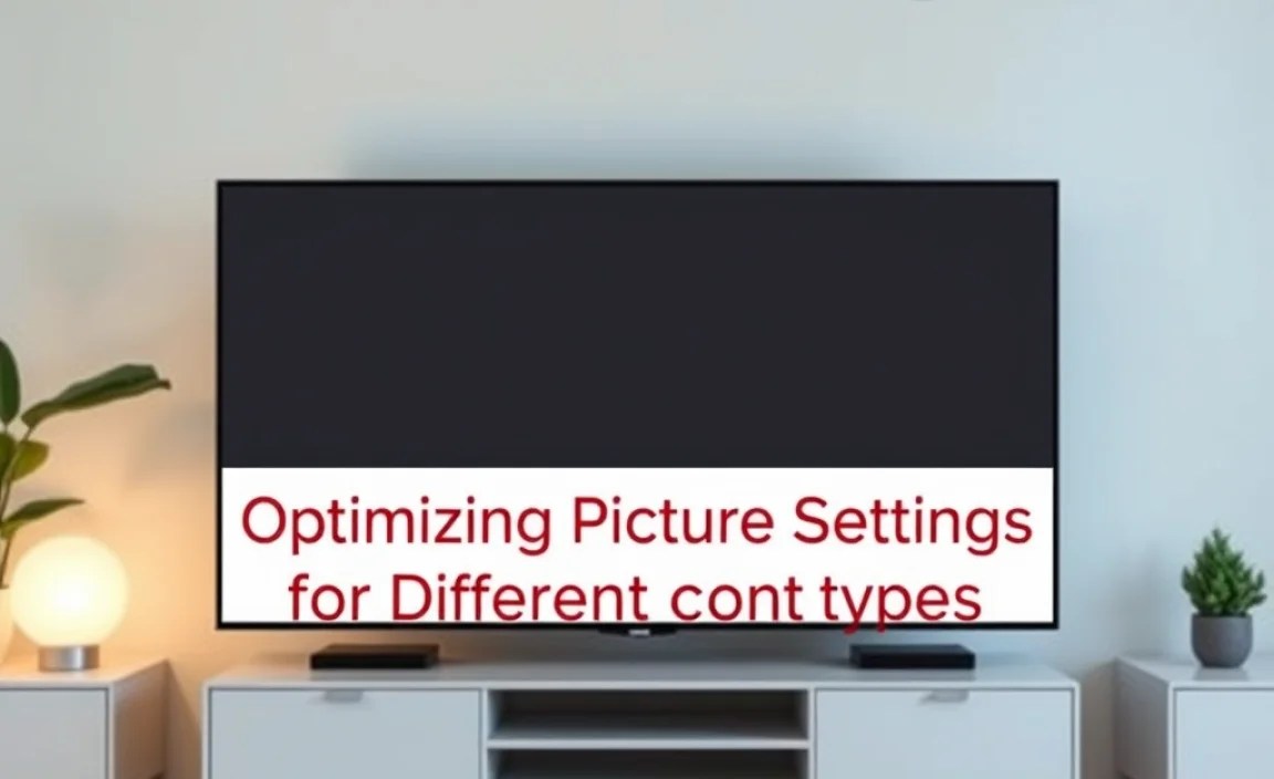 Optimizing Picture Settings for Different Content Types