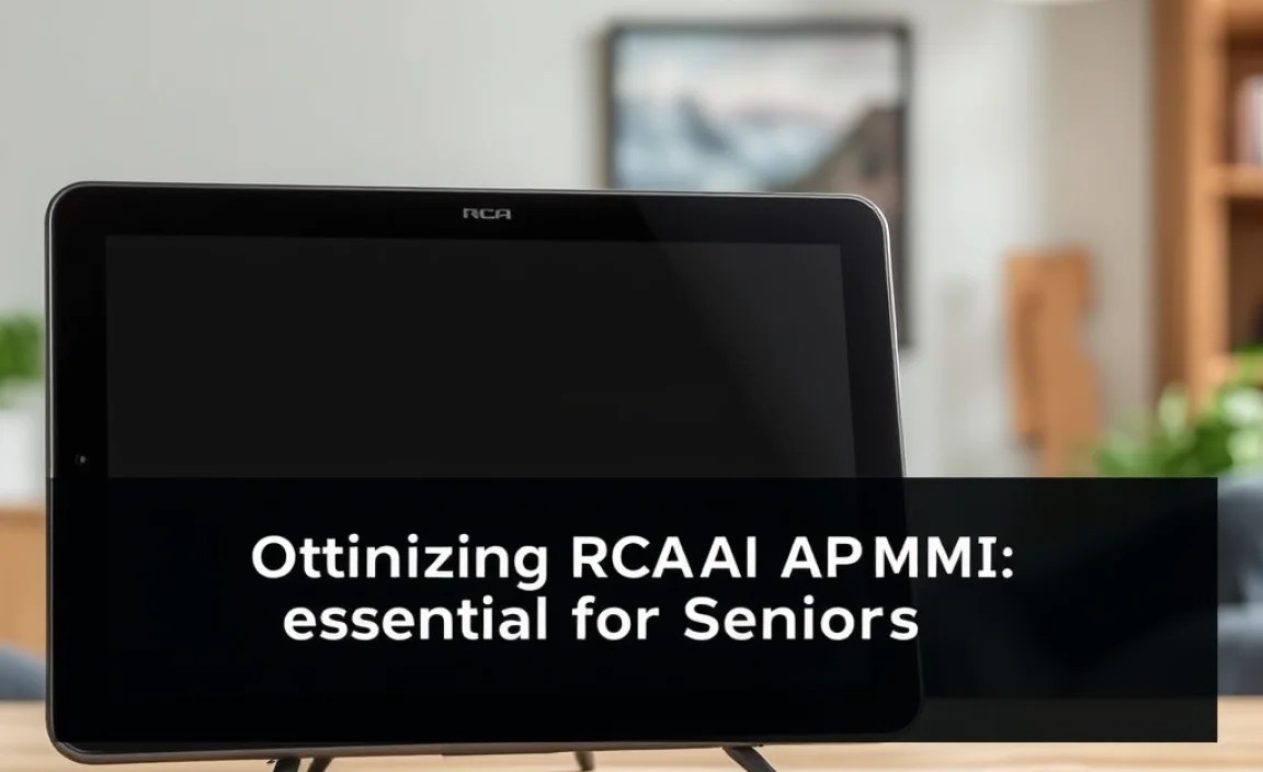 Optimizing the RCA Tablet Apollo for Senior Use