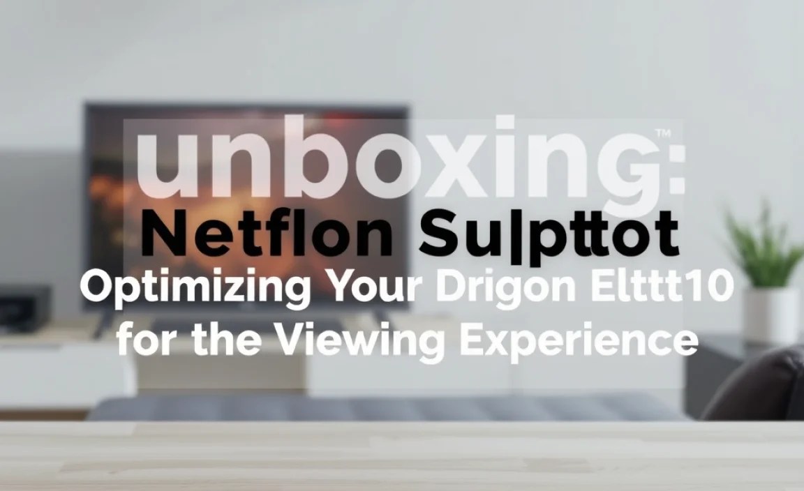 Optimizing Your Dragon Touch Elite10 for the Best Viewing Experience