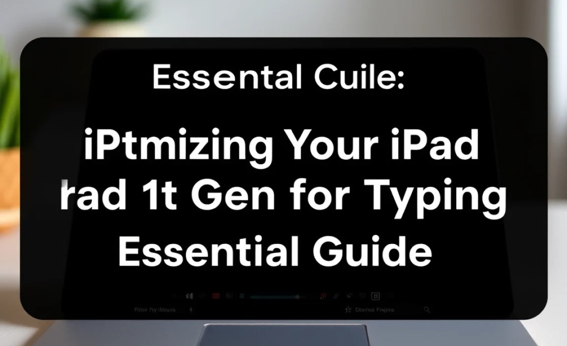 Optimizing Your iPad 1st Gen for Typing