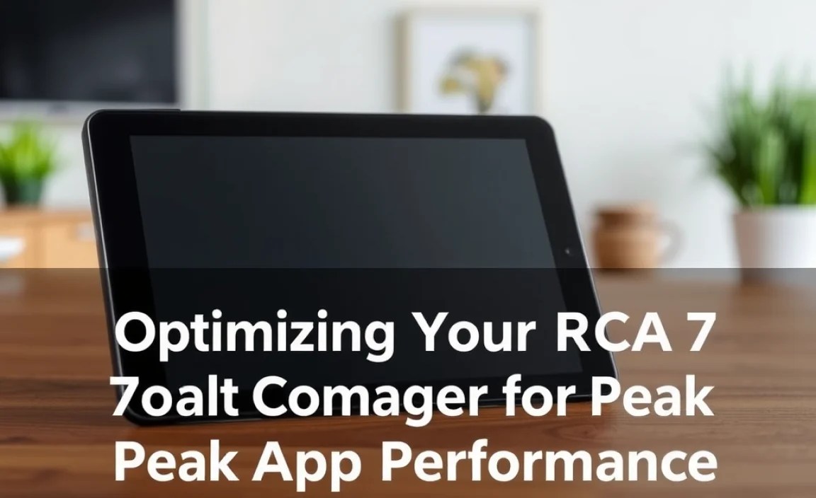 Optimizing Your RCA Tablet 7 Voyager for Peak App Performance