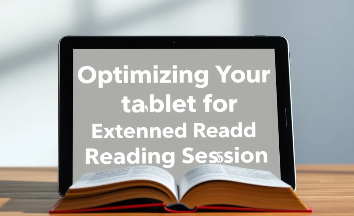 Optimizing Your Tablet for Extended Reading Sessions