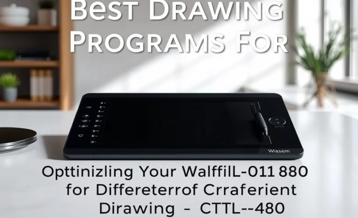 Optimizing Your Wacom Intuos CTL-480 for Different Drawing Programs