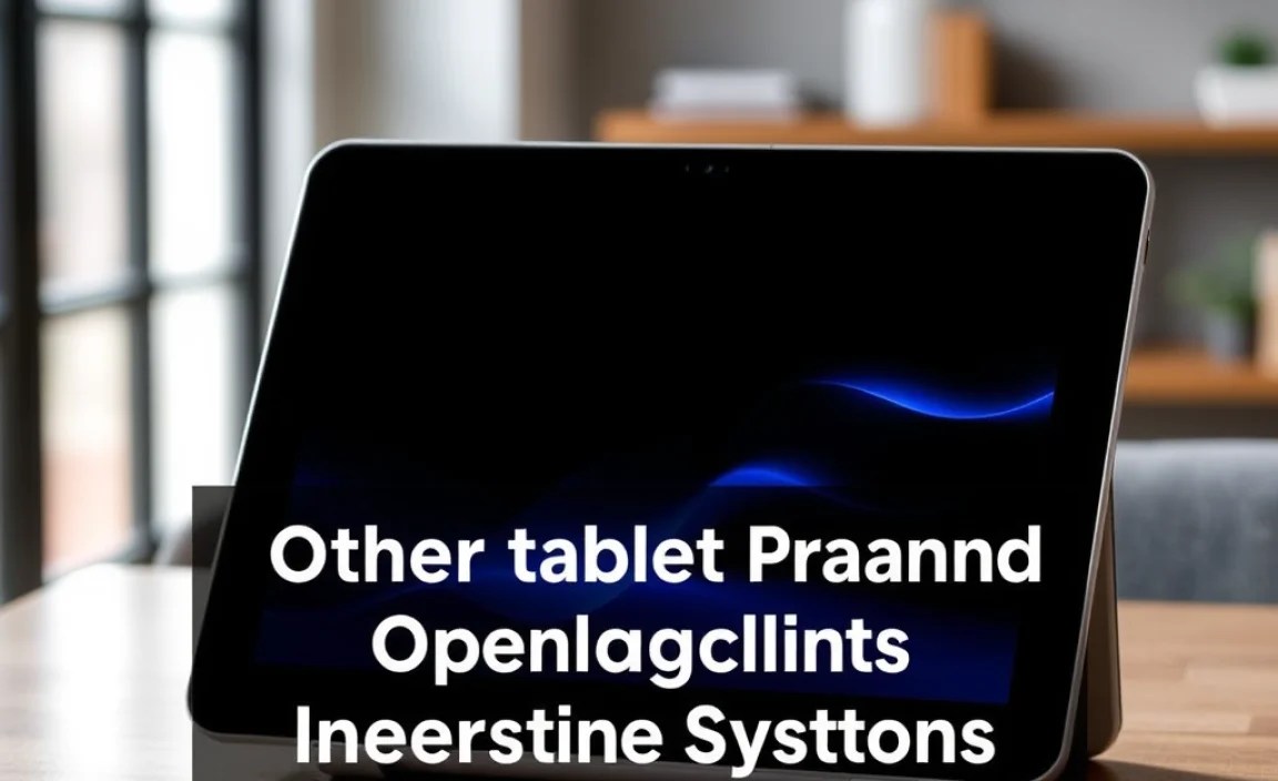 Other Tablet Brands and Operating Systems Considerations