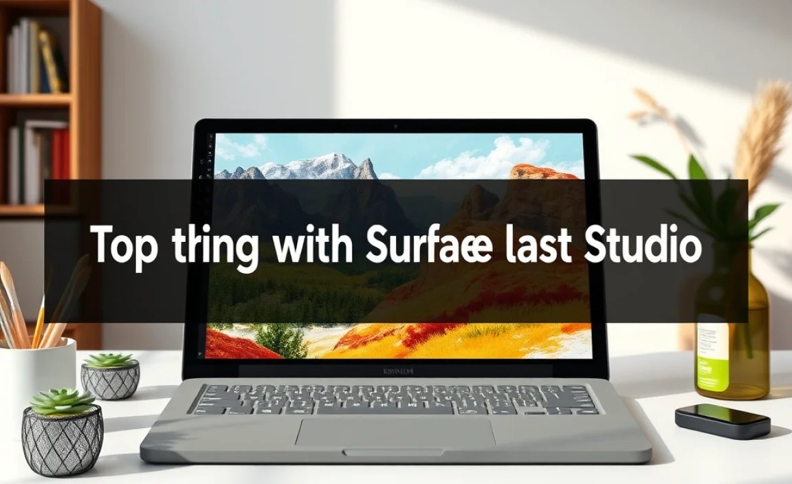 Painting with Surface Laptop Studio