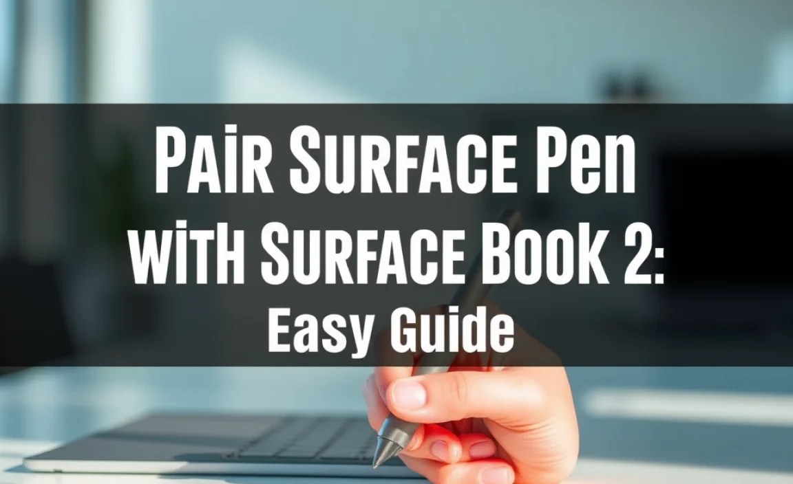 Pair Surface Pen with Surface Book 2: Easy Guide