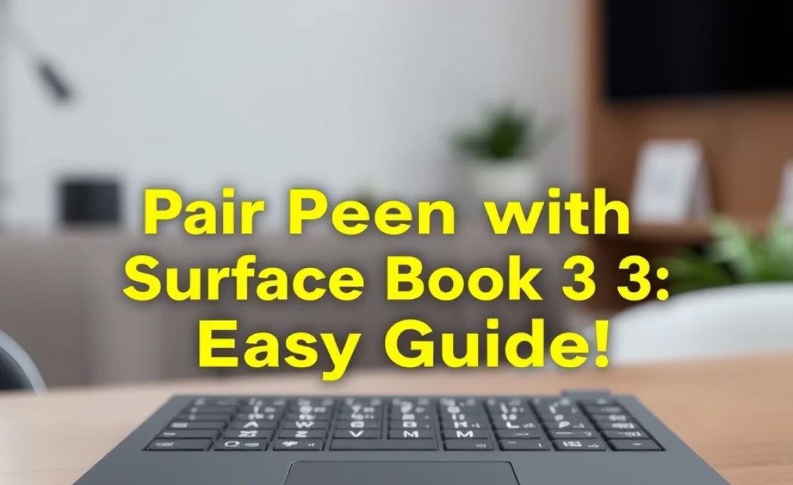 Pair Surface Pen with Surface Book 3: Easy Guide!