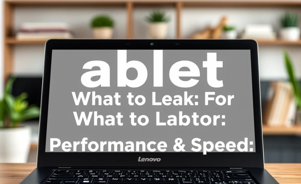 Performance &amp; Speed: What to Look For