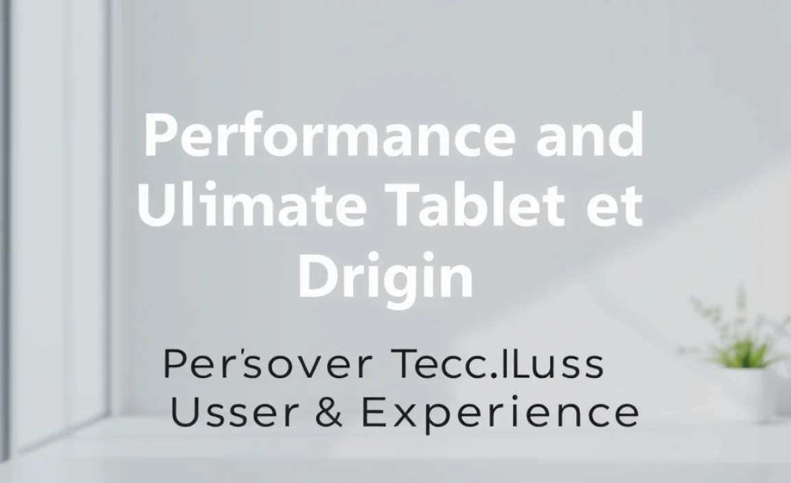 Performance and User Experience