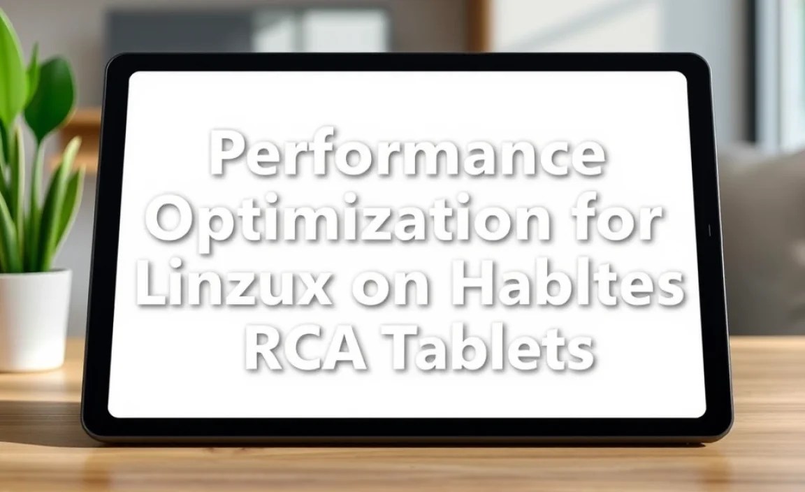 Performance Optimization for Linux on RCA Tablets