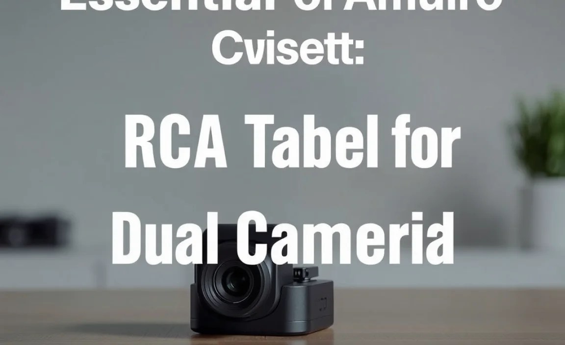 Performing a Reset for Dual Camera Issues on RCA Tablet Apollo