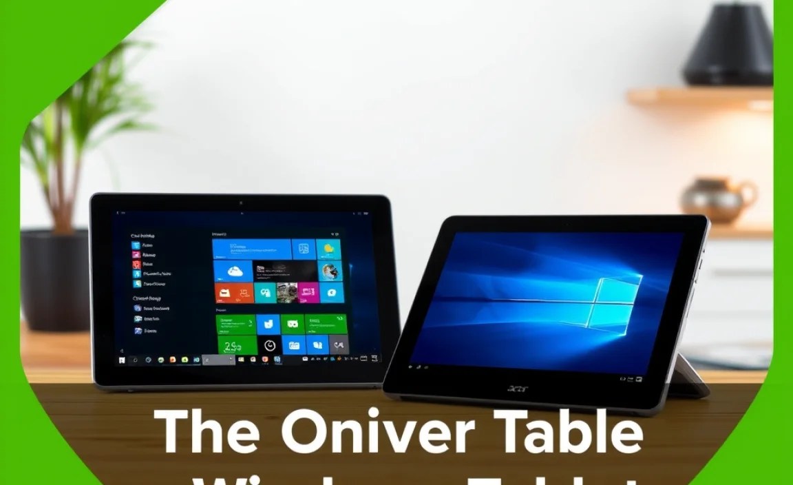 Popular Acer Windows Tablet Models